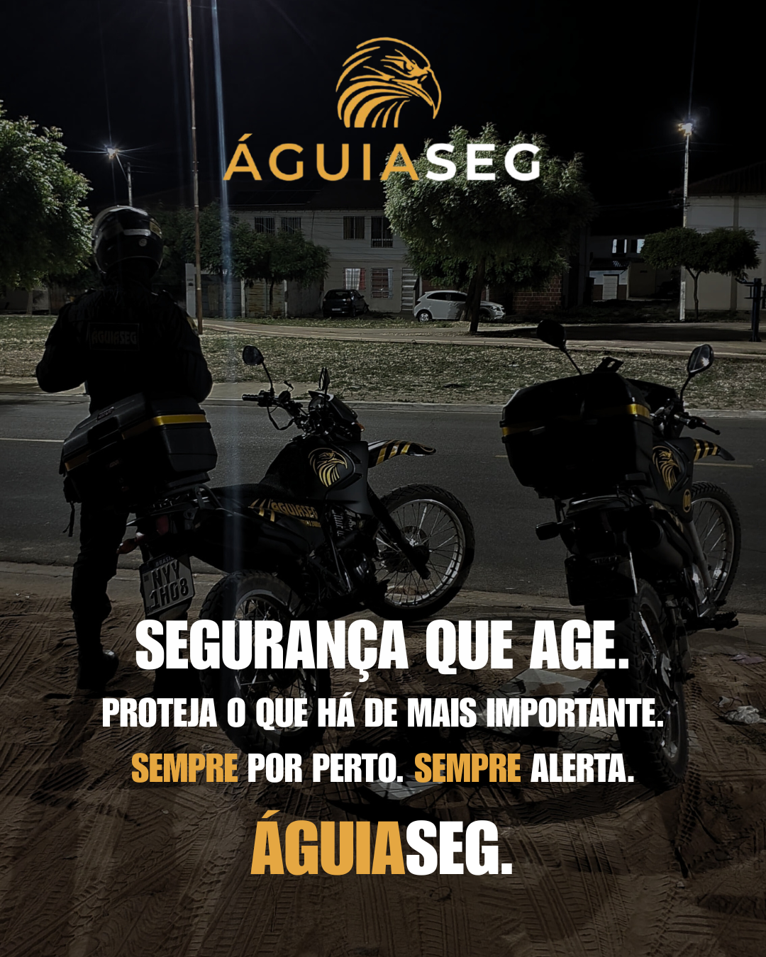 Equipe de profissionais ÁguiaSeg